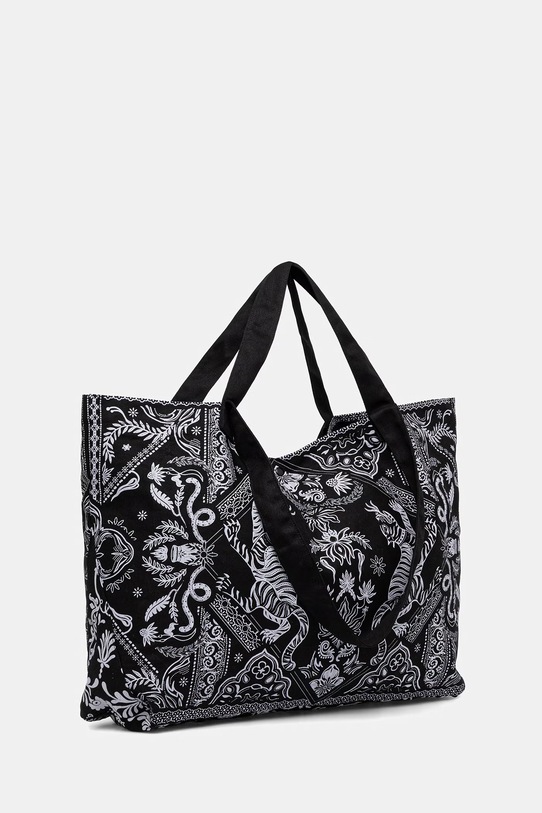 Torebka shopper damska bawełniana RS26-TCD901 czarny RS26