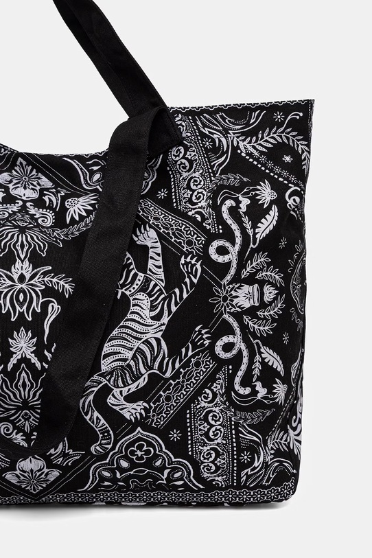 Akcesoria Torebka shopper damska bawełniana RS26-TCD901 czarny