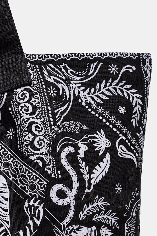 Torebka shopper damska bawełniana czarny RS26-TCD901