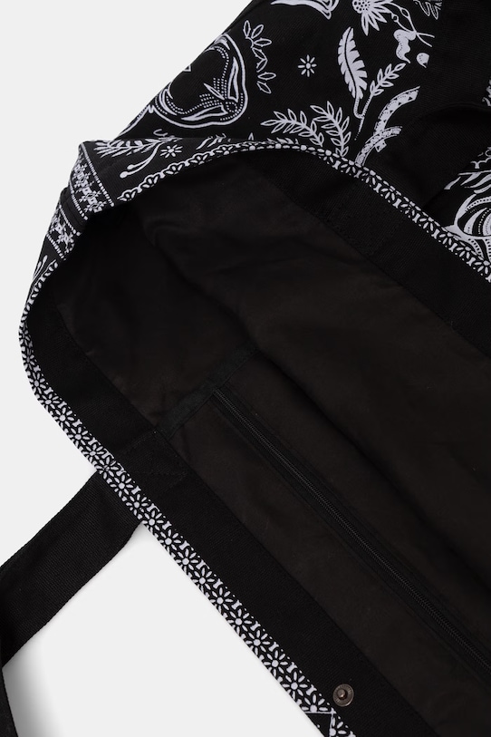 Torebka shopper damska bawełniana RS26-TCD901 czarny