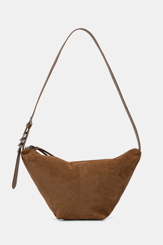 Kabelka dámská z imitace semiše RS26-TOD402 hnědá RS26