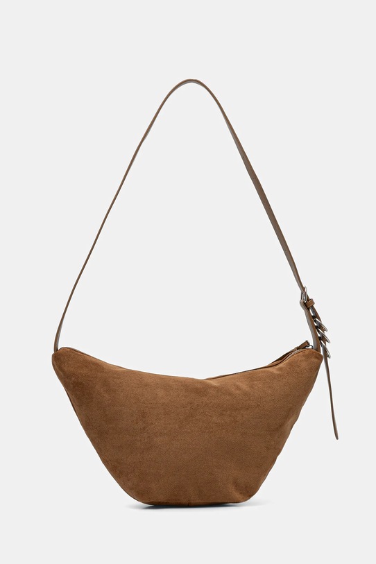 Kabelka dámská z imitace semiše hnědá RS26-TOD402