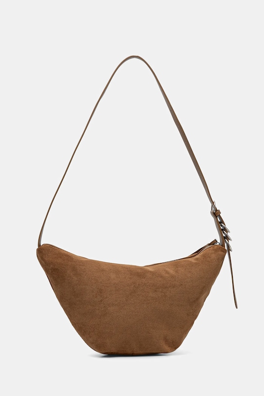 Kabelka dámská z imitace semiše hnědá RS26-TOD402