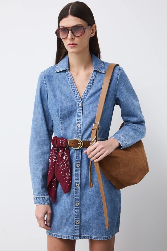 Kabelka dámská z imitace semiše RS26-TOD402