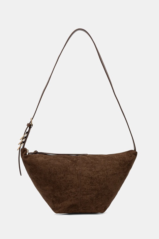 Kabelka dámská z imitace semiše RS26-TOD402 hnědá RS26