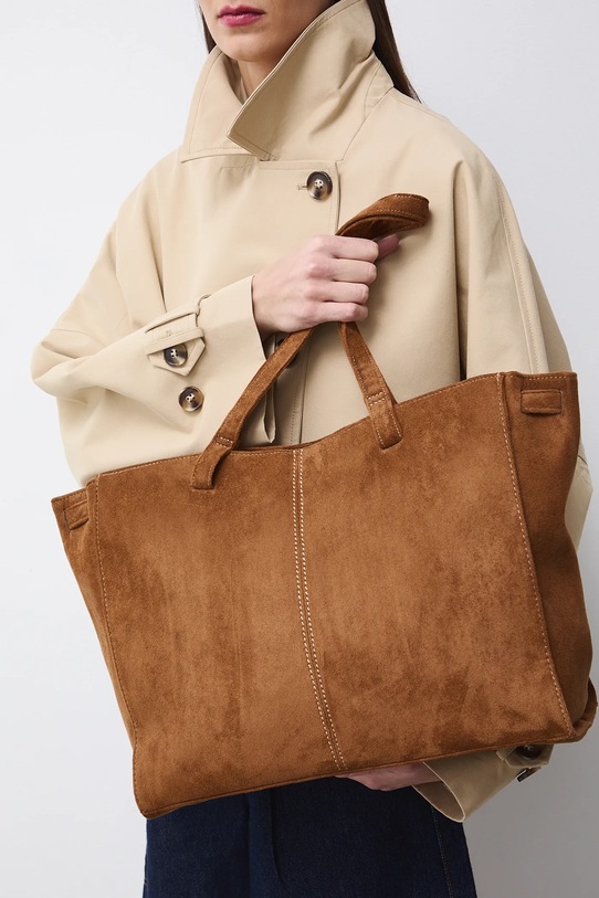 Torebka damska z imitacji zamszu RS26-TOD403