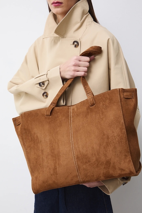 Torebka damska z imitacji zamszu RS26-TOD403