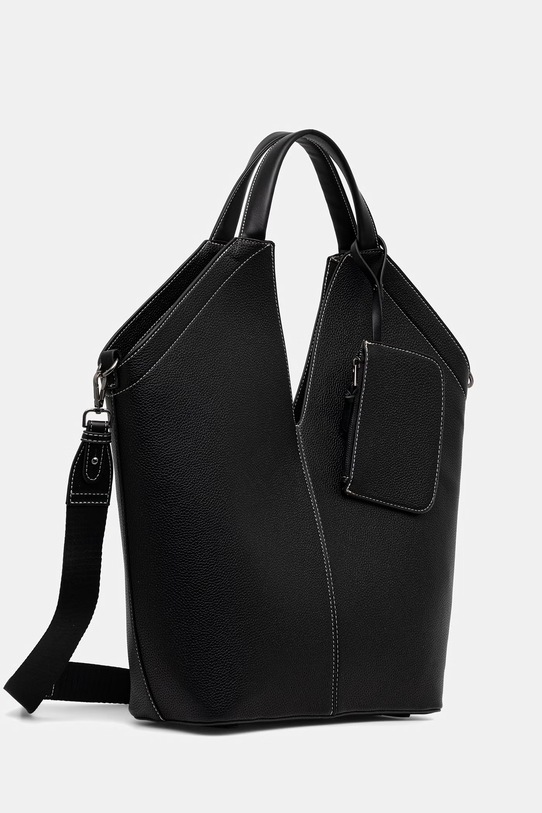 Kabelka z ekologickej kože čierna RS26-TOD509