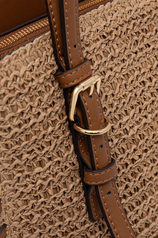 Torebka koszyk damska pleciona beżowy RS26-TOD702