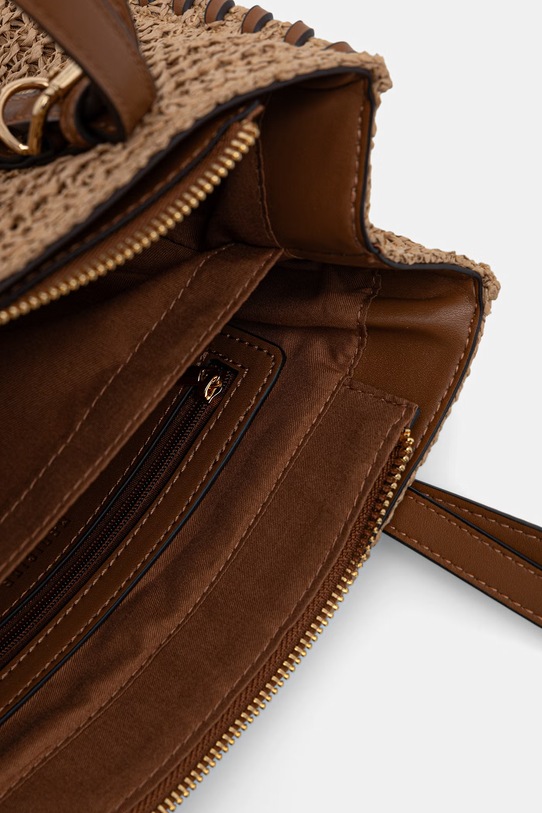 Torebka koszyk damska pleciona RS26-TOD702 beżowy