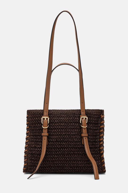 Torebka koszyk damska pleciona brązowy RS26-TOD702