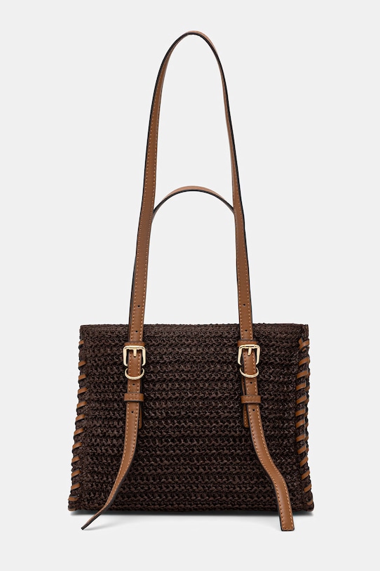 Torebka koszyk damska pleciona brązowy RS26-TOD702