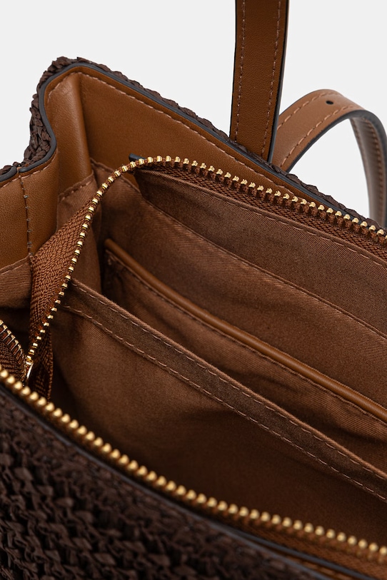 Torebka koszyk damska pleciona RS26-TOD702 brązowy