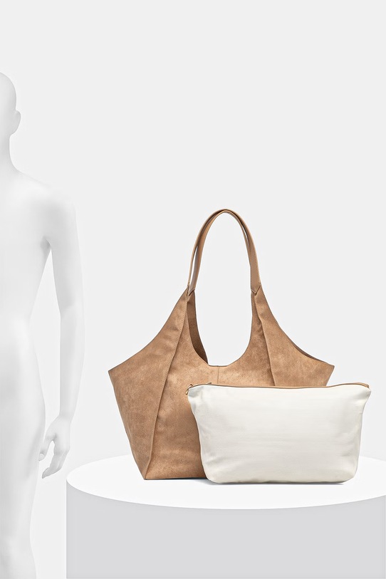 Medicine torebka shopper damska z imitacji zamszu RS26-TOD703