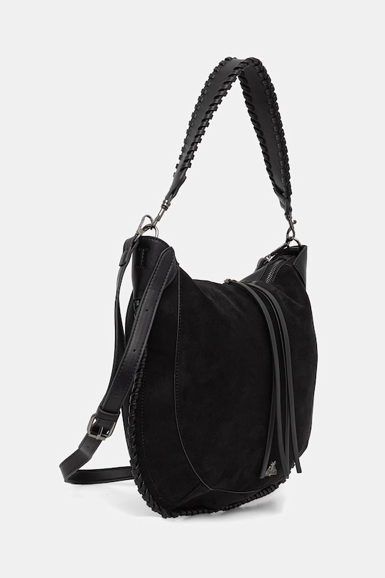 Taška dámská z imitace semiše RS26-TOD707 černá RS26