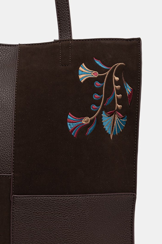 Medicine shopperka damska z imitacji skóry RS26-TOD717 brązowy