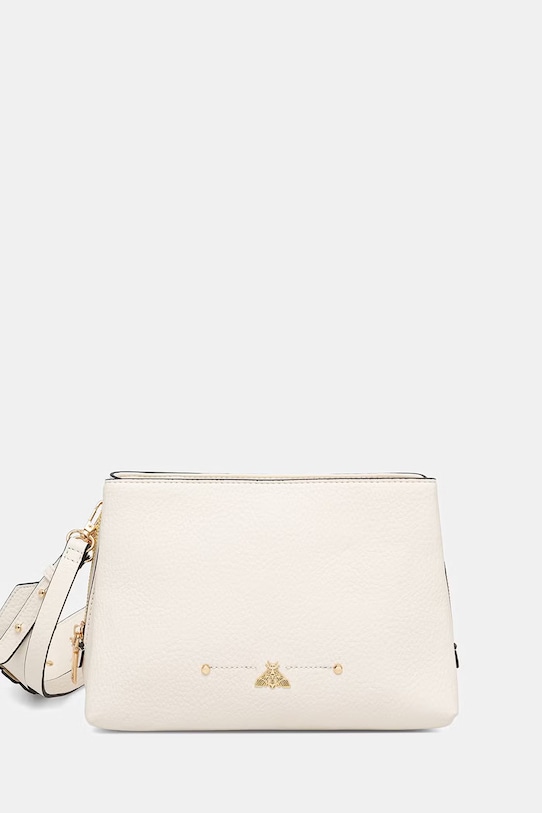 Torebka crossbody damska z imitacji skóry beżowy RS26-TOD800