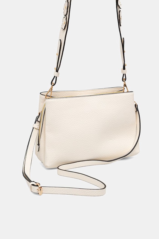 Akcesoria Torebka crossbody damska z imitacji skóry RS26-TOD800 beżowy