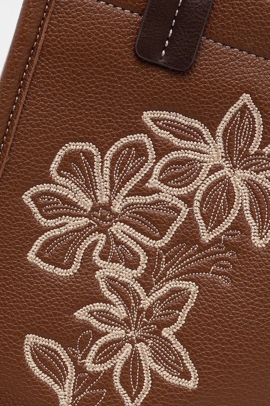 Medicine torebka crossbody damska z imitacji skóry brązowy RS26-TOD806