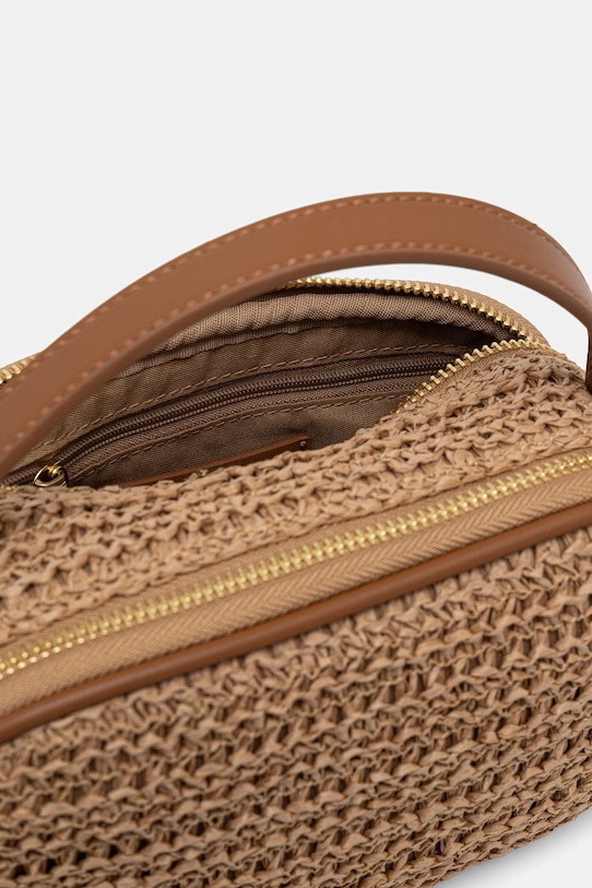 Torebka crossbody damska pleciona RS26-TOD807 beżowy