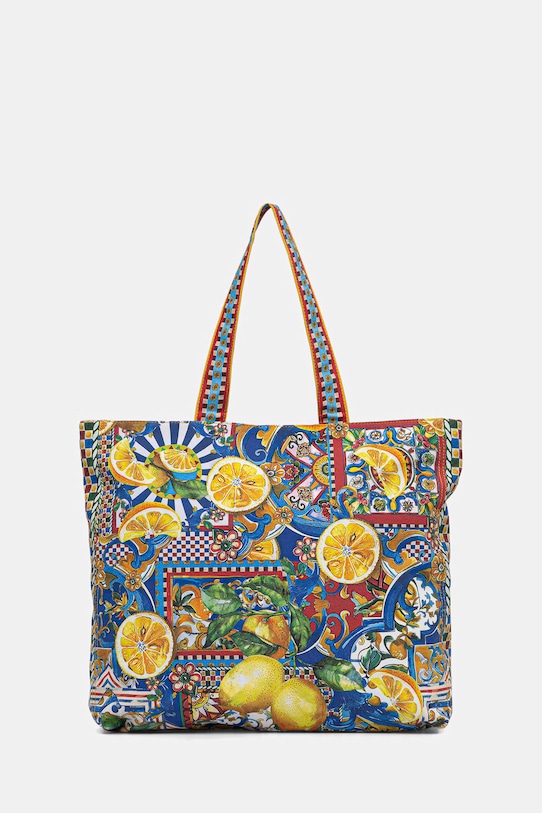 Torebka shopper damska bawełniana multicolor RS26-TOD812