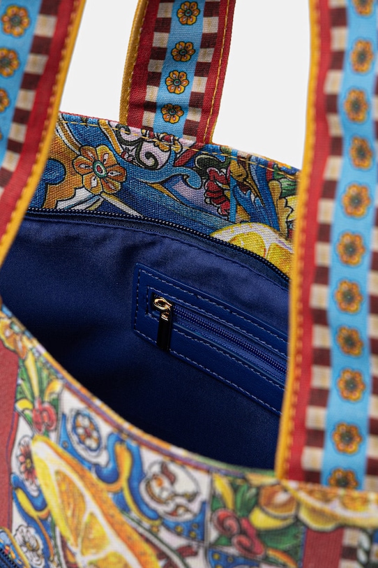 Torebka shopper damska bawełniana RS26-TOD812 multicolor