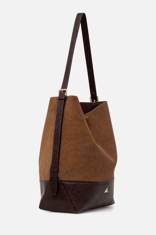 Medicine shopperka damska zamszowa RS26-TOD814 brązowy RS26