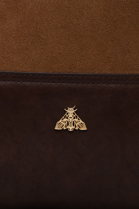 Medicine shopperka damska zamszowa brązowy RS26-TOD814