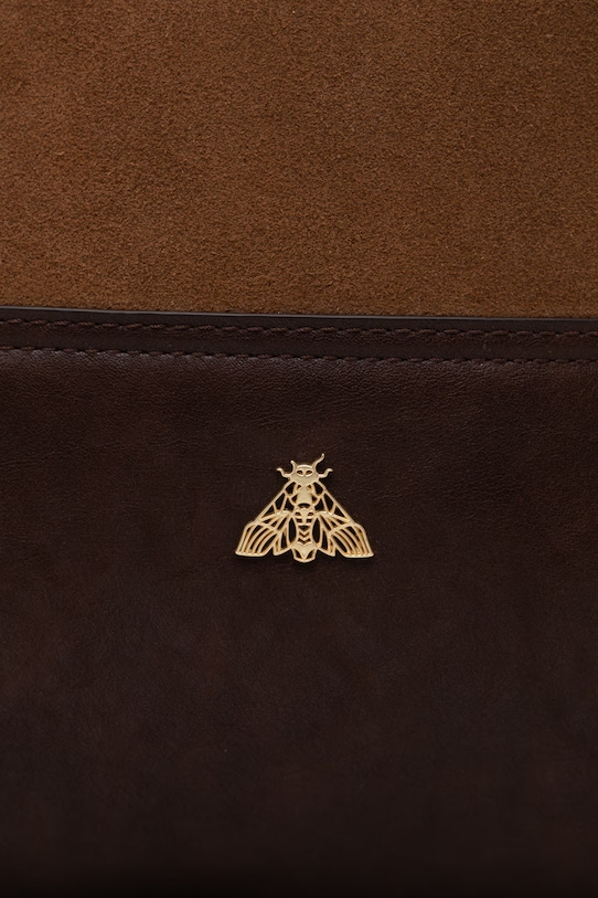 Medicine shopperka damska zamszowa brązowy RS26-TOD814