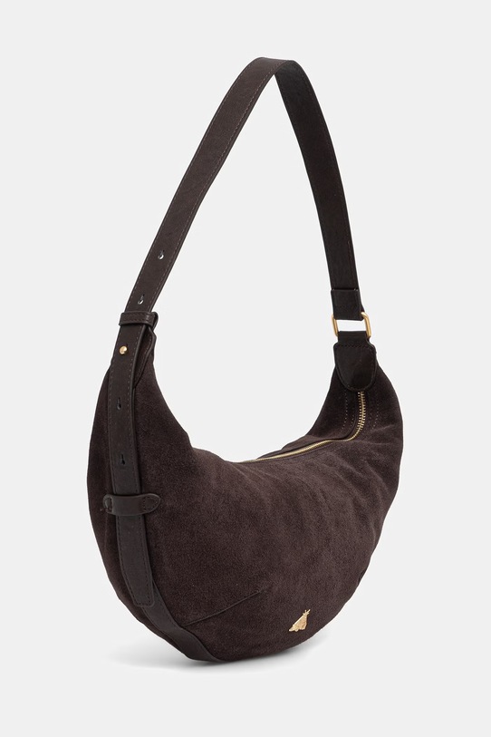 Torebka damska zamszowa RS26-TOD815 brązowy RS26