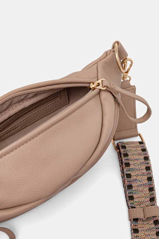 Nerka damska z imitacji skóry RS26-TOD912 beżowy