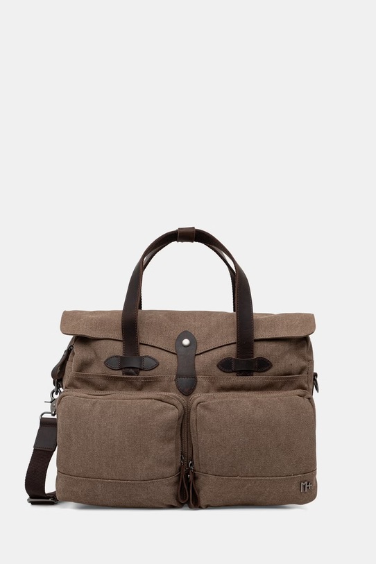 Torba męska z bawełną brązowy RS26-TOM900