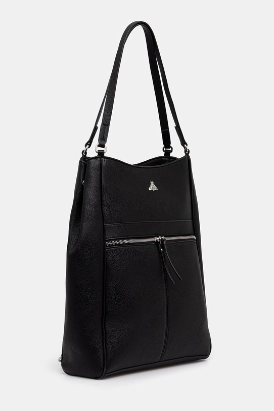 Medicine plecak damski z imitacji skóry RS26-TPD504 czarny RS26