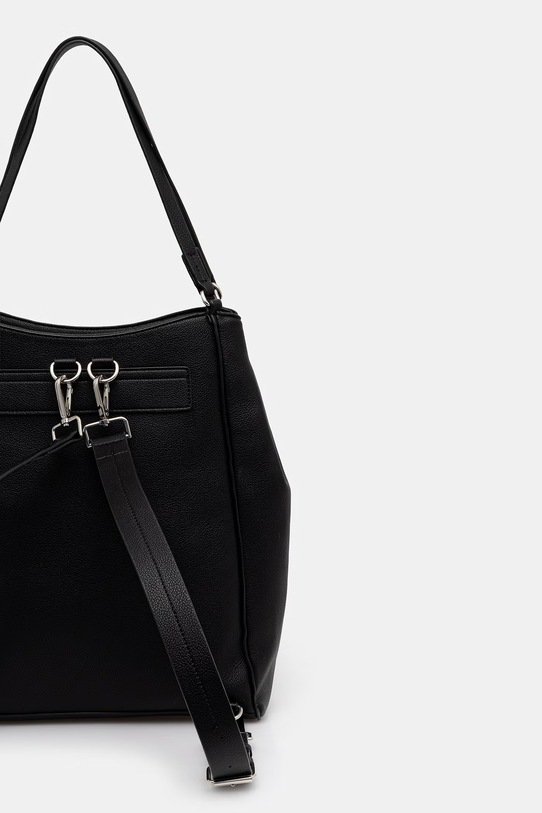 Akcesoria Medicine plecak damski z imitacji skóry RS26-TPD504 czarny