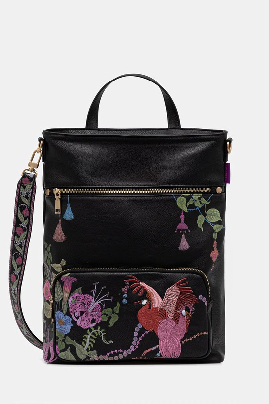 Medicine plecak damski z imitacji skóry RS26-TPD652 czarny RS26