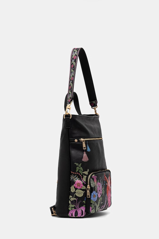 Akcesoria Medicine plecak damski z imitacji skóry RS26-TPD652 czarny