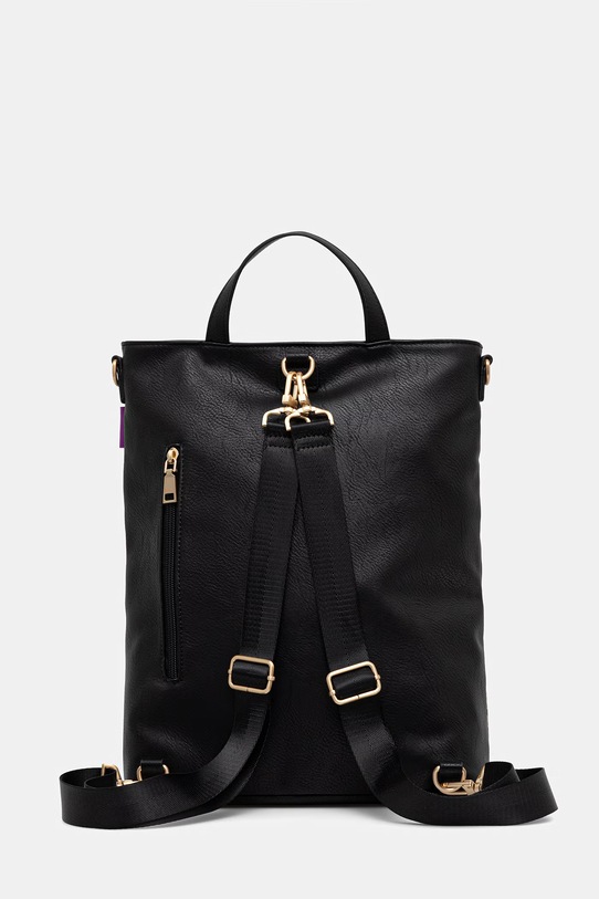 Medicine plecak damski z imitacji skóry czarny RS26-TPD652