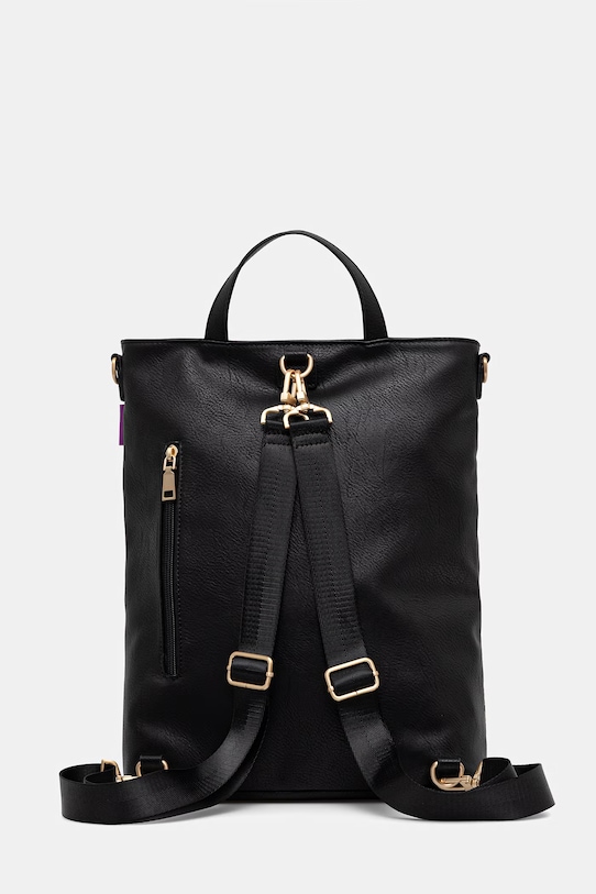 Medicine plecak damski z imitacji skóry czarny RS26-TPD652