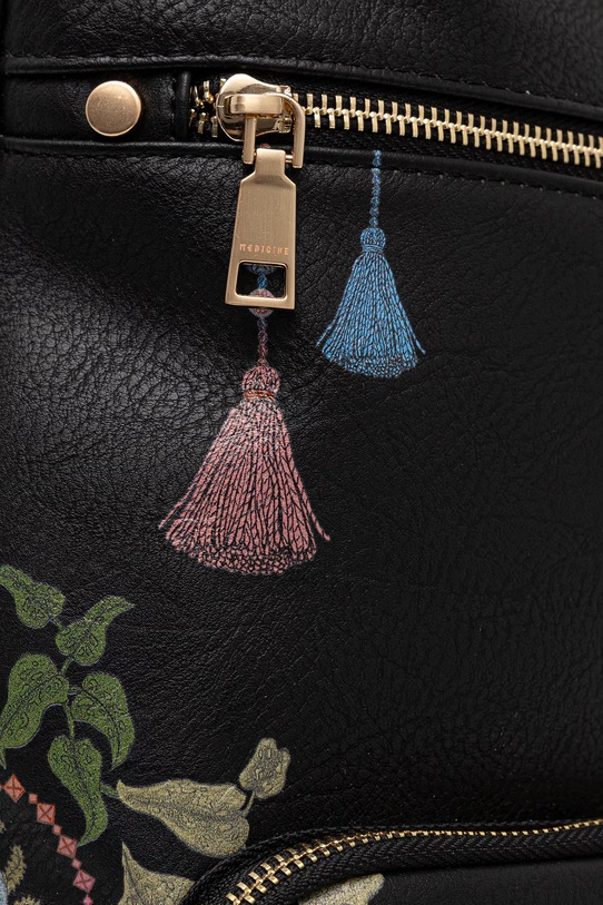 Medicine plecak damski z imitacji skóry RS26-TPD652 czarny