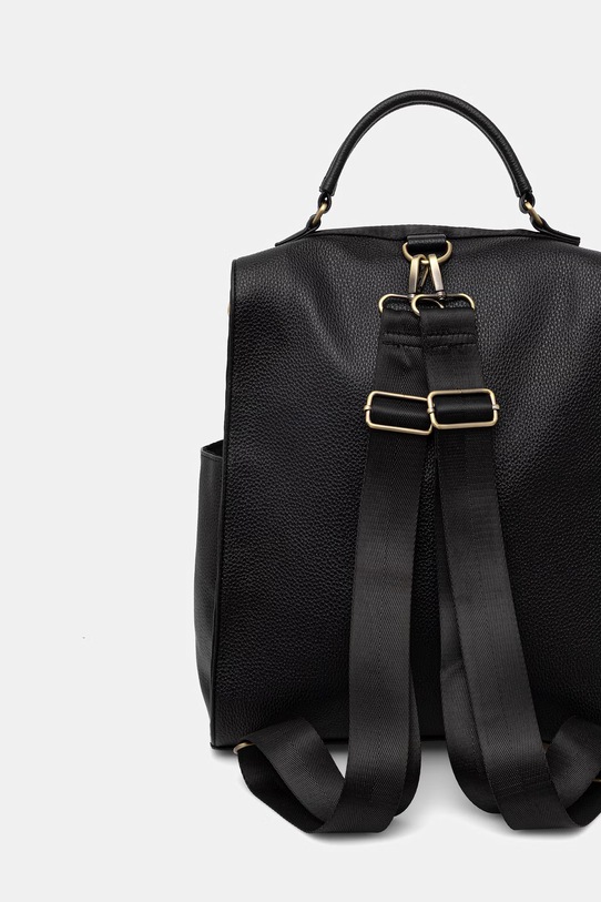 Akcesoria Medicine plecak damski z imitacji skóry RS26-TPD700 czarny