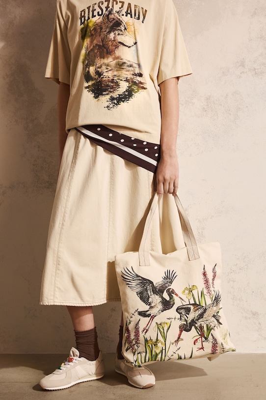 Ruksak dámsky bavlnený béžová RS26-TPD850