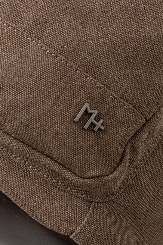 Plecak męski z bawełną brązowy RS26-TPM900