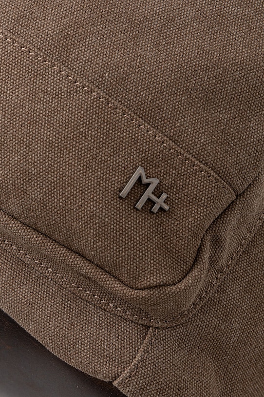 Plecak męski z bawełną brązowy RS26-TPM900