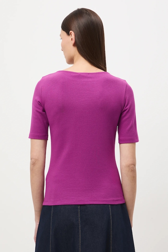 Odzież T-shirt damski gładki z modalem RS26-TSD012 fioletowy