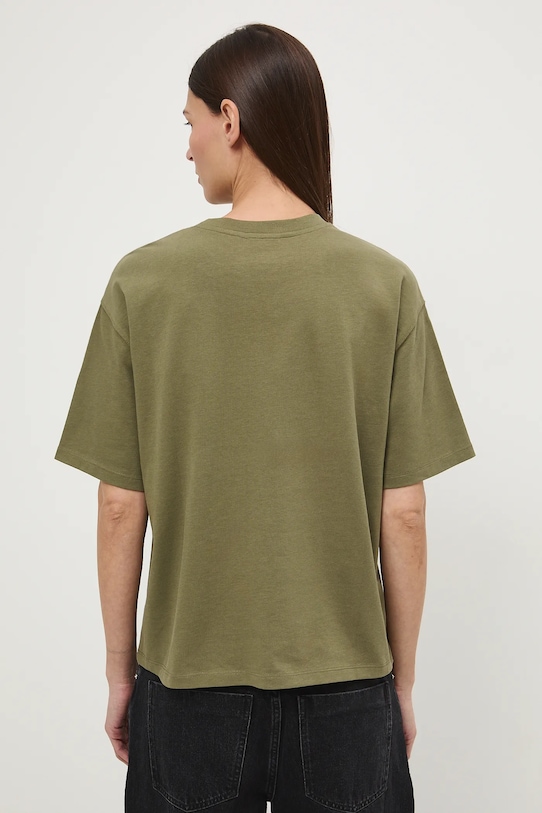 Odzież T-shirt bawełniany damski gładki RS26-TSD020 zielony