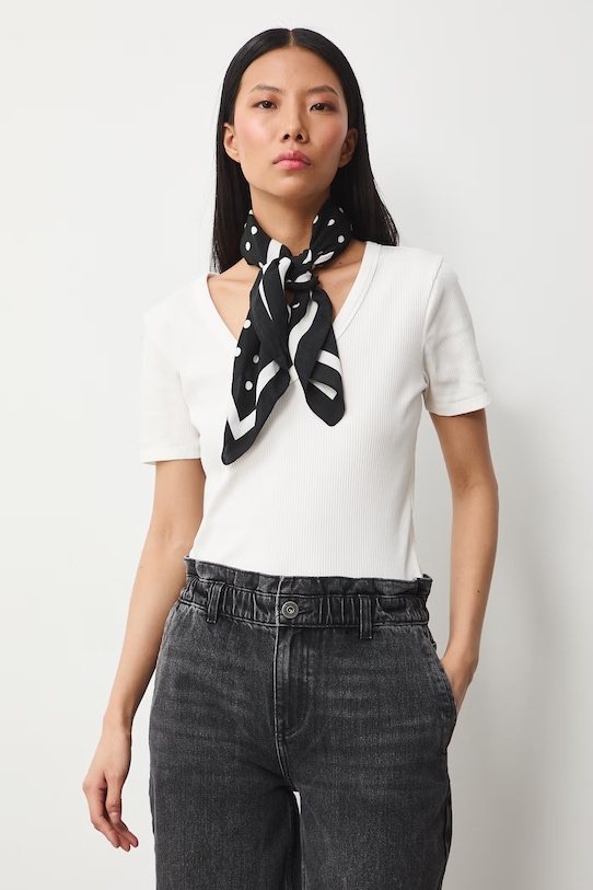 Medicine t-shirt z elastanem beżowy RS26-TSD031