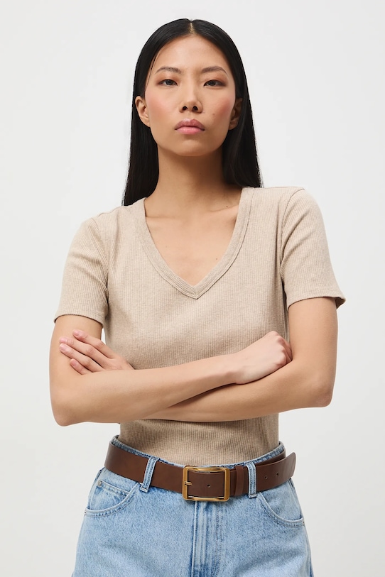 Medicine t-shirt szpic beżowy RS26-TSD031