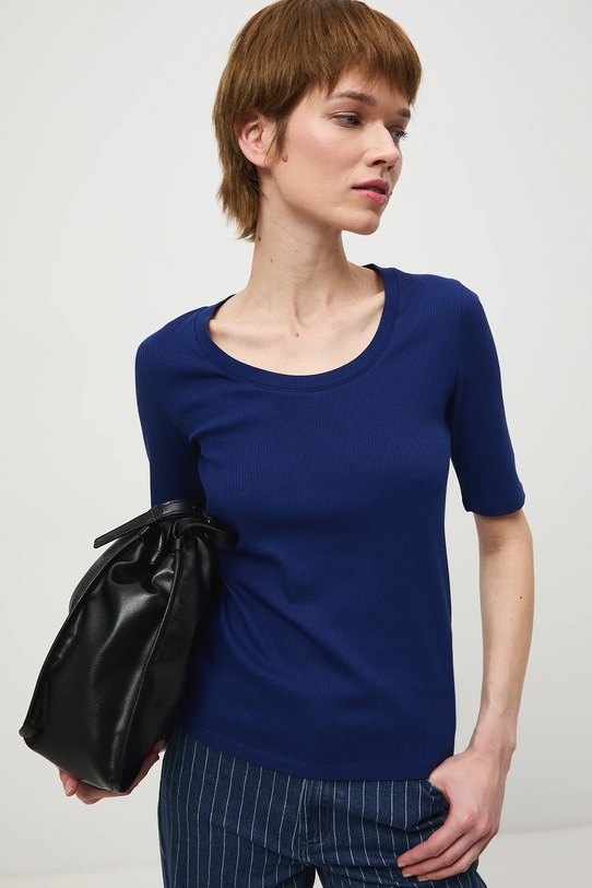 Medicine t-shirt z elastanem niebieski RS26-TSD033