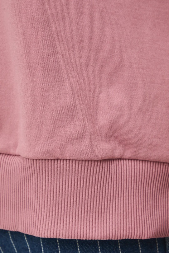 Bavlnené tričko dámske interlock bez vzoru RS26-TSD040 ružová