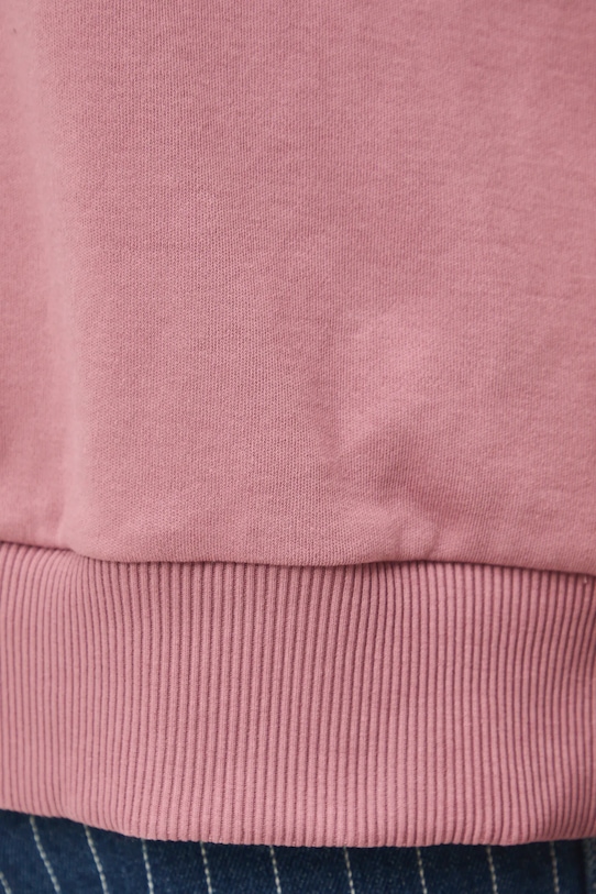 Bavlnené tričko dámske interlock bez vzoru RS26-TSD040 ružová